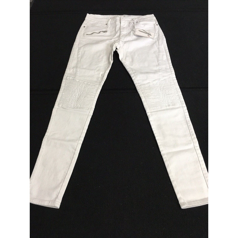 Vella Biker Jeans White‎ Sz 09